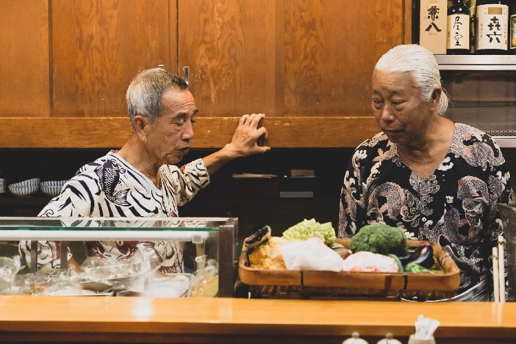 couple senior japon