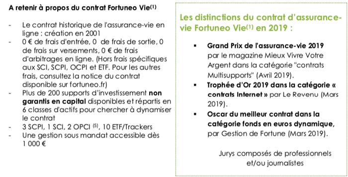 fortuneo vie trophees