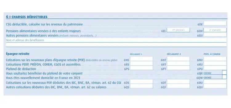Épargne retraite impôts